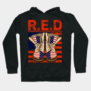 RED Remember Everyone Deployed Hoodie